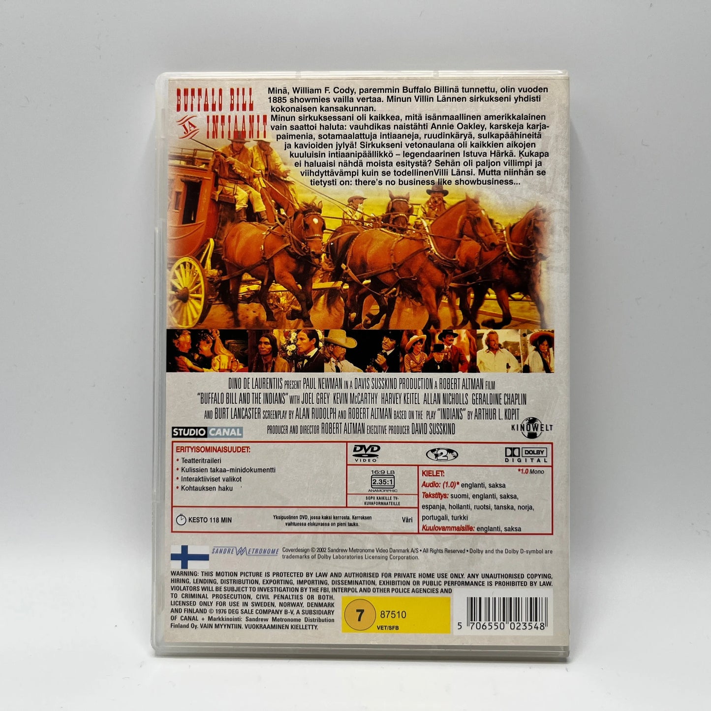 Buffalo Bill Ja Intiaanit (DVD)