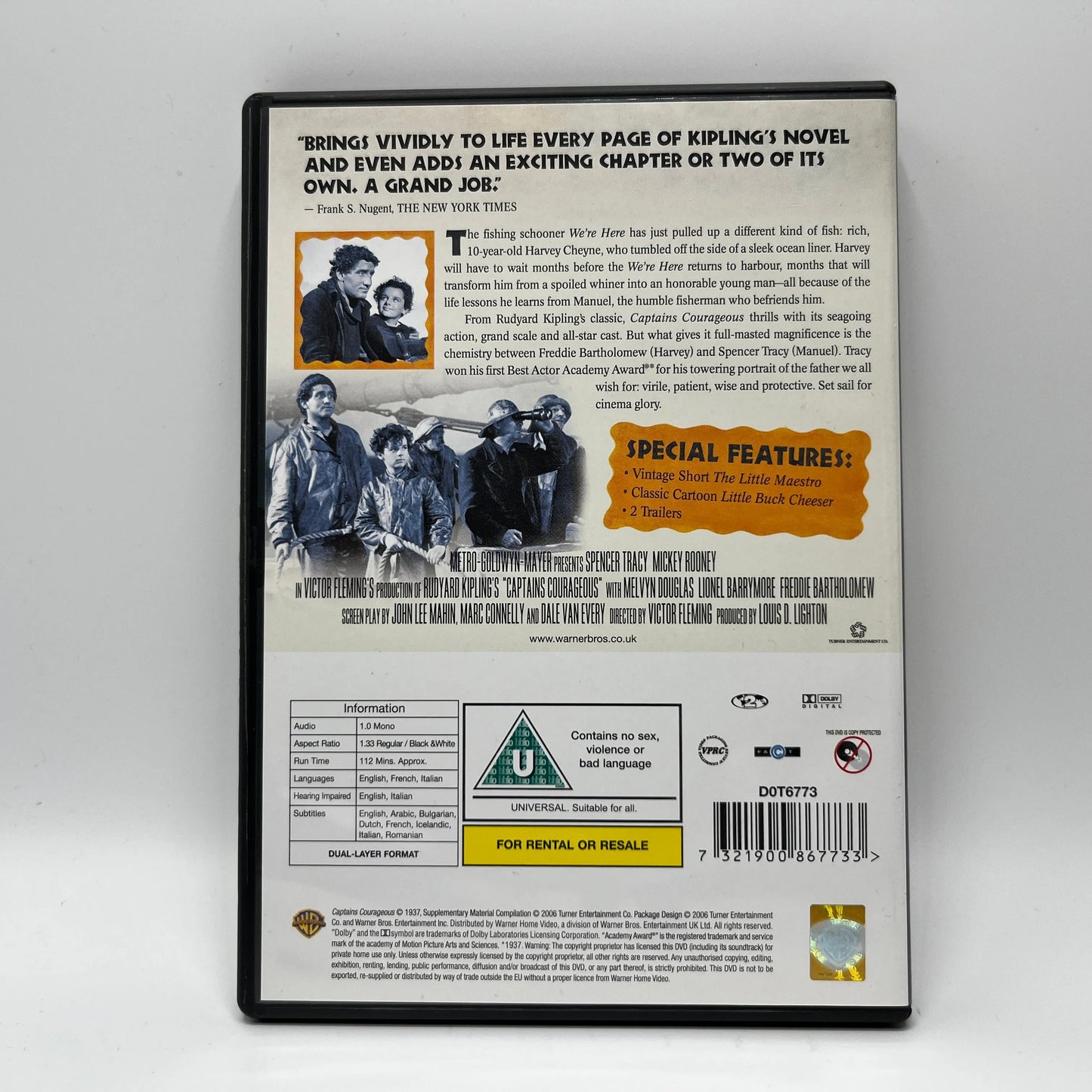 Captains Courageous *EI SUOMI TXT* (DVD)