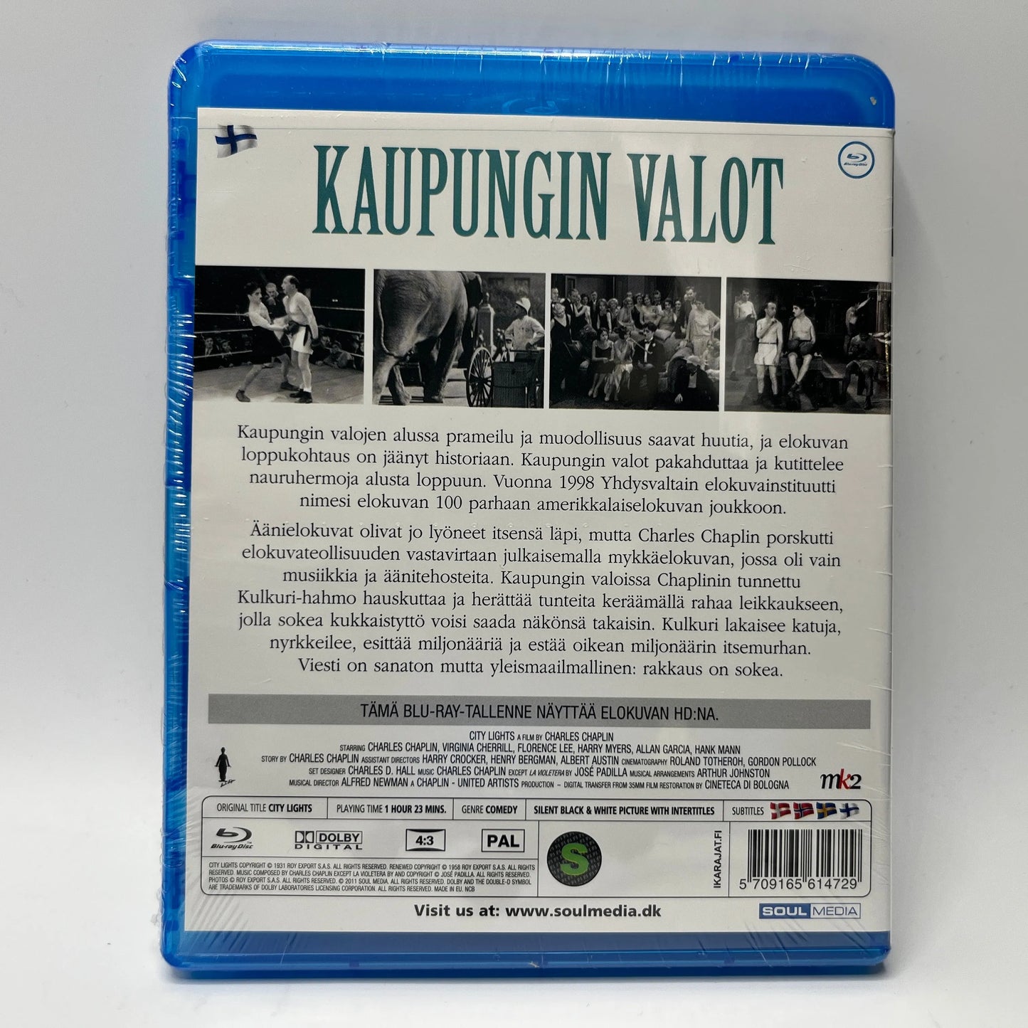 Charlie Chaplin - Kaupungin valot (Blu-Ray)