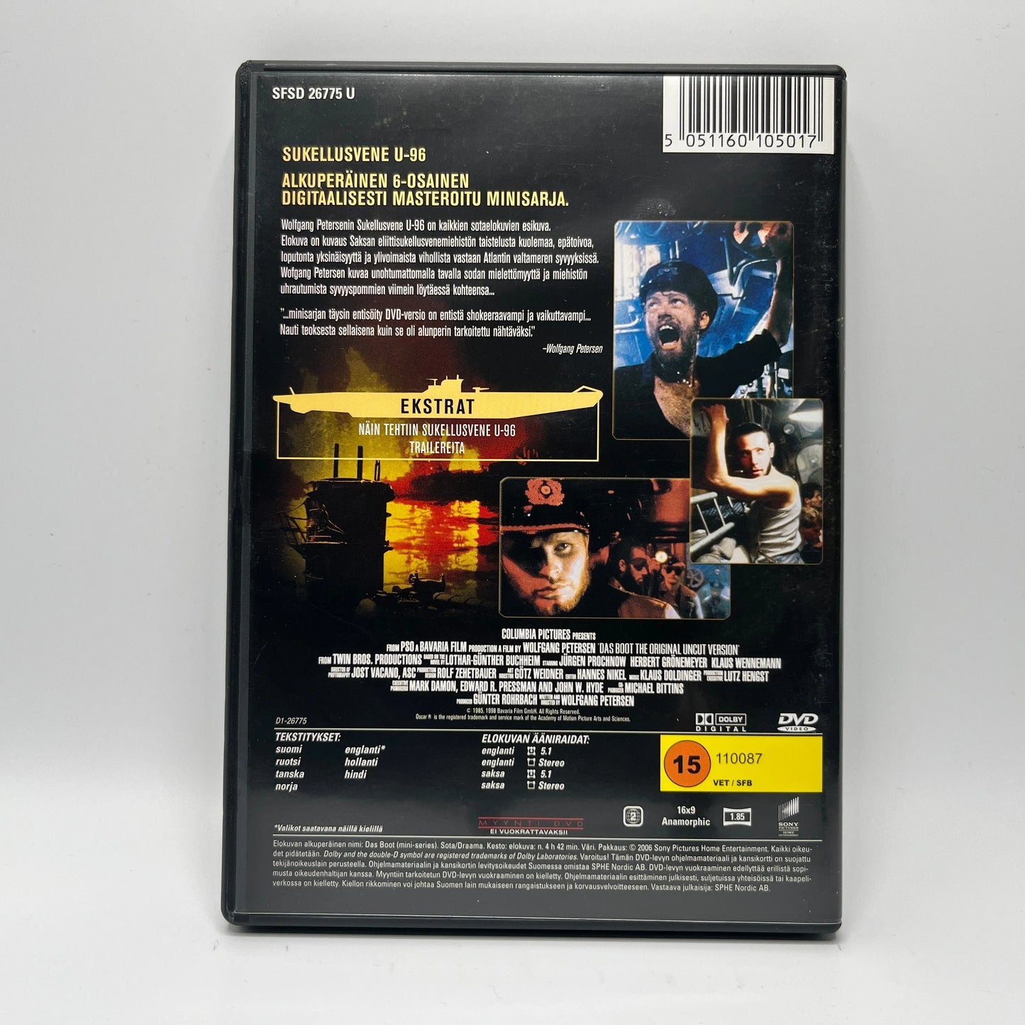 Das Boot - Sukellusvene U-96 (DVD)