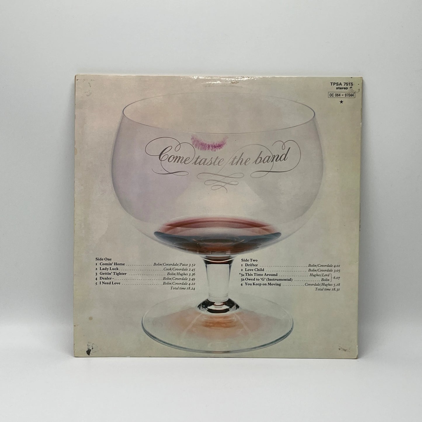 Deep Purple - Come Taste The Band LP