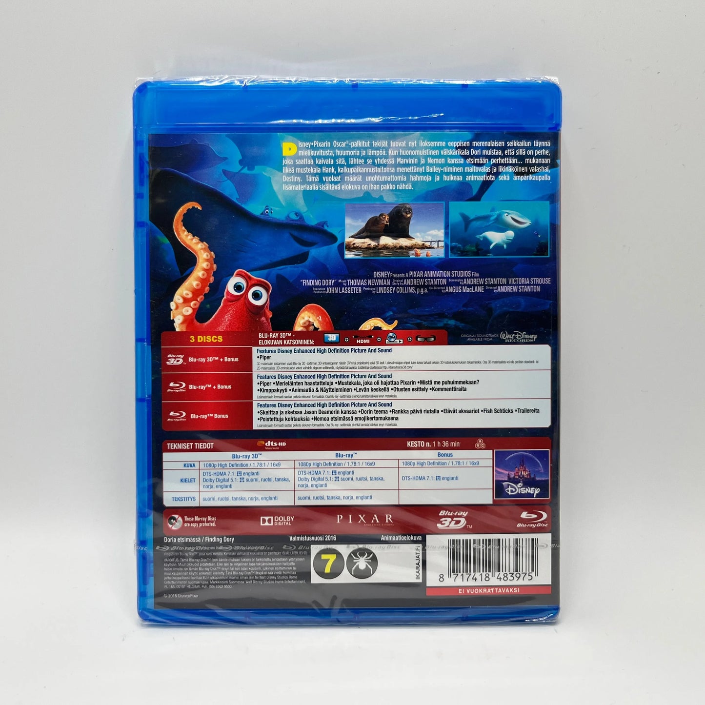 Doria Etsimässä 3D (Blu-Ray)