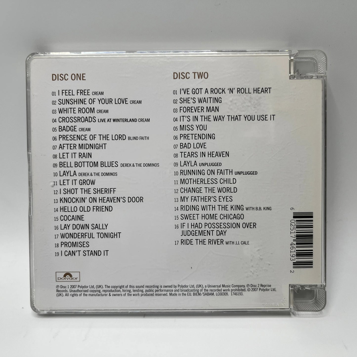 Eric Clapton - Complete Clapton 2CD