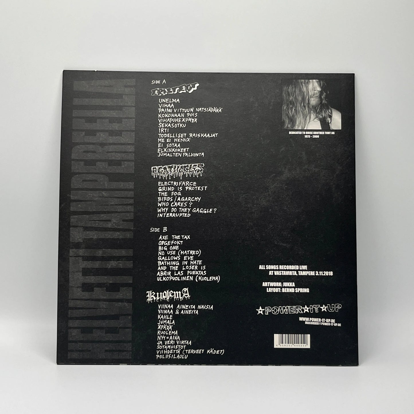 Eristetyt / Agathocles / Kuolema – Helvetti Tampereella LP