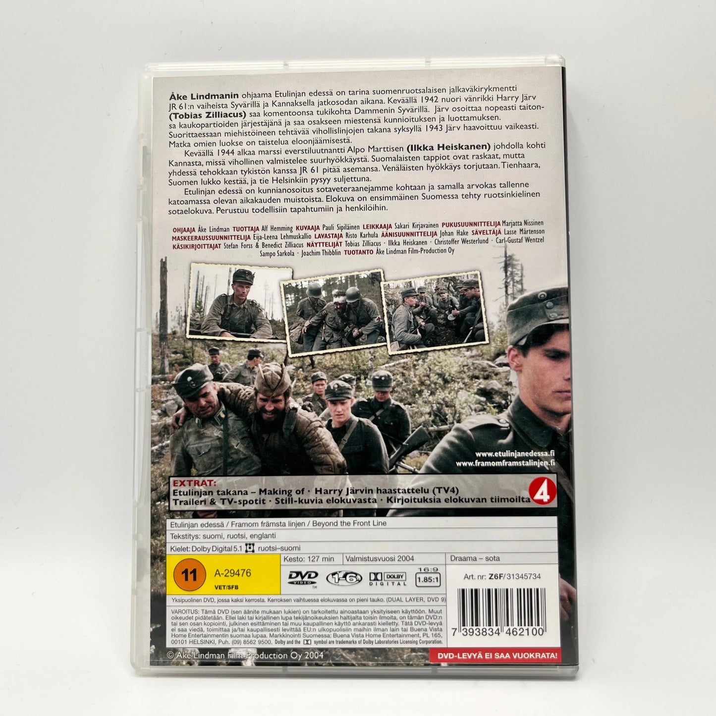 Etulinjan Edessä (DVD)