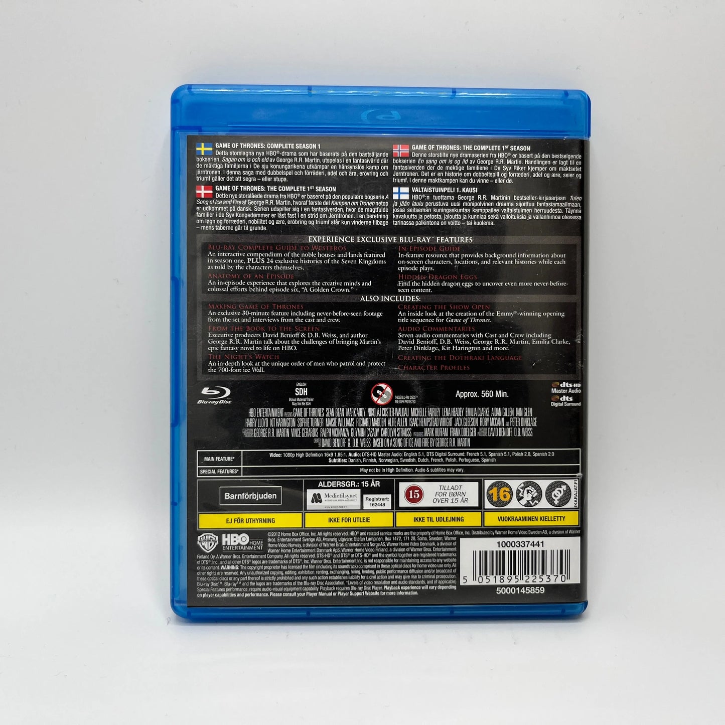 Game Of Thrones - Kausi 1 (Blu-Ray)