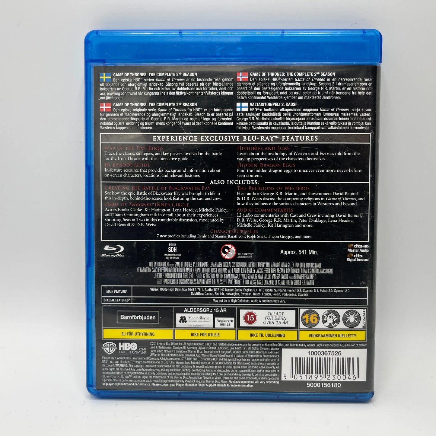 Game Of Thrones - Kausi 2 (Blu-Ray)