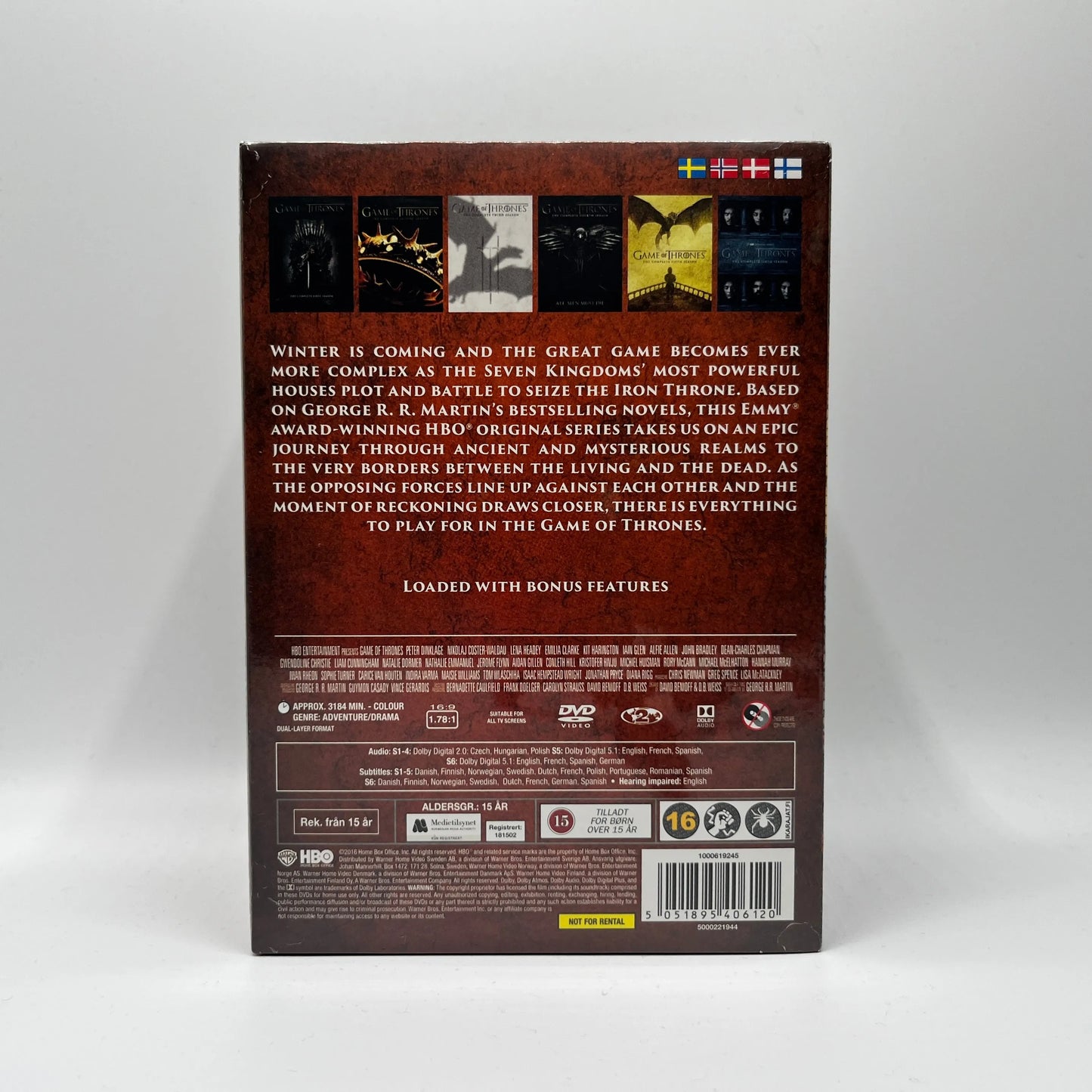 Game Of Thrones - The Complete Seasons 1-6 (DVD Box)