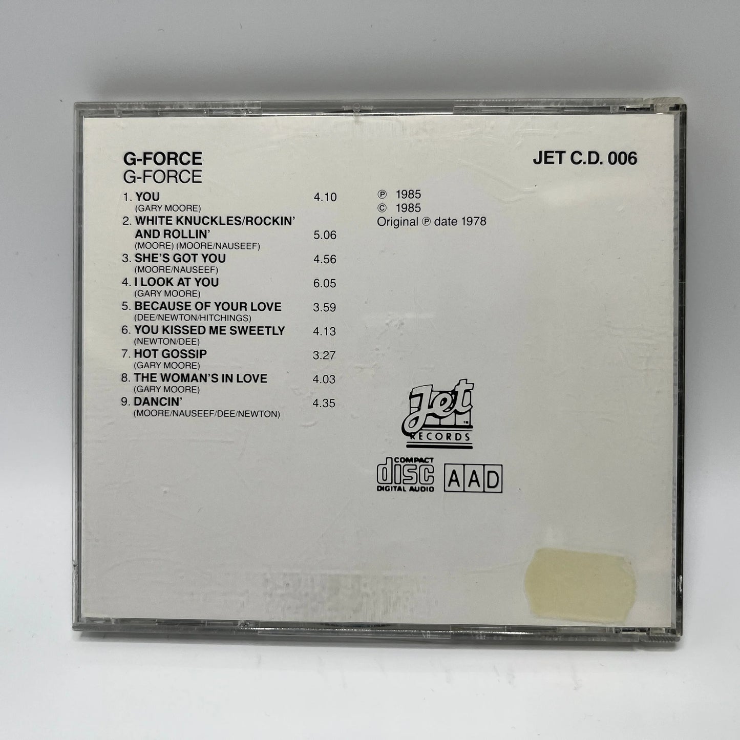 Gary Moore - G-Force CD