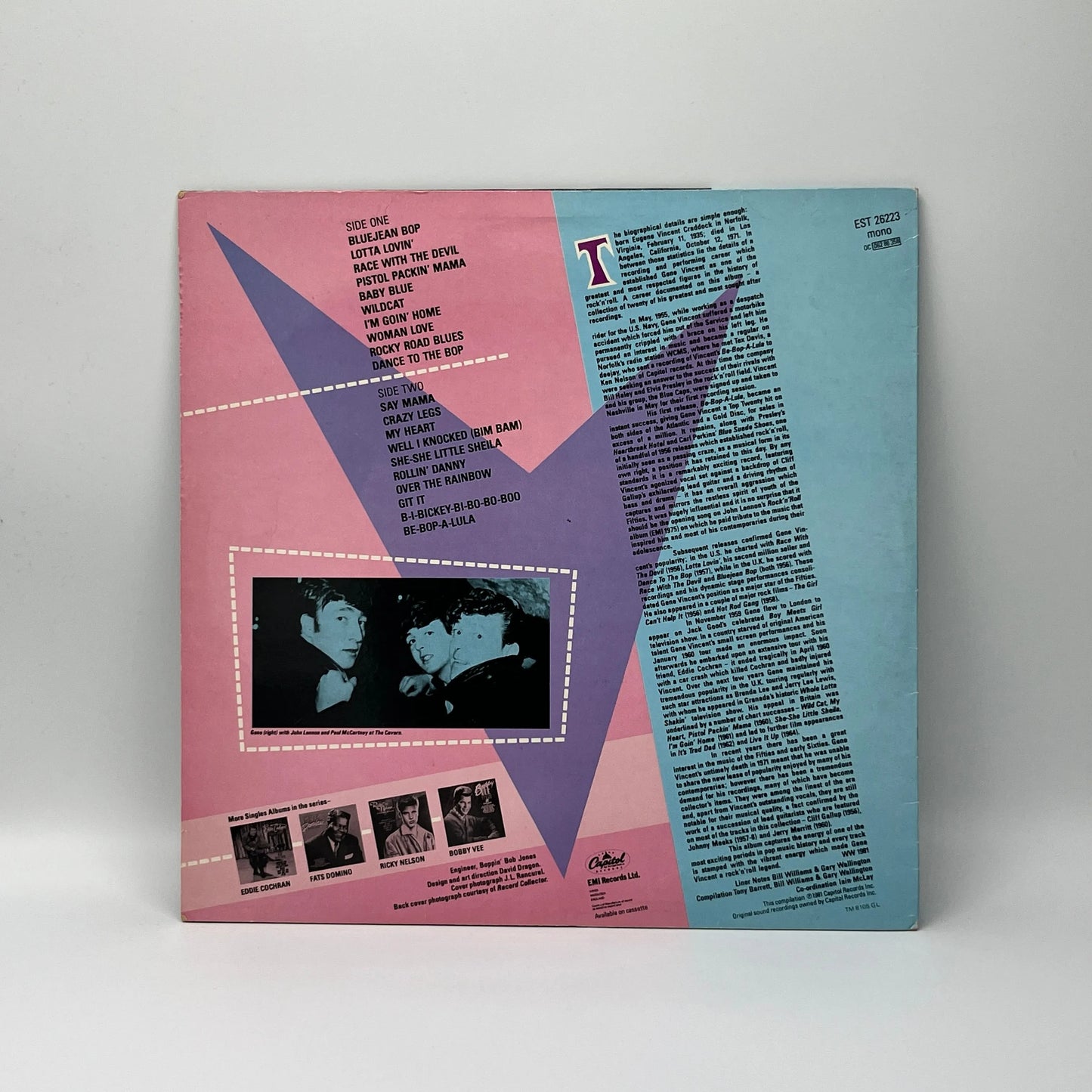 Gene Vincent – The Gene Vincent Singles Album LP