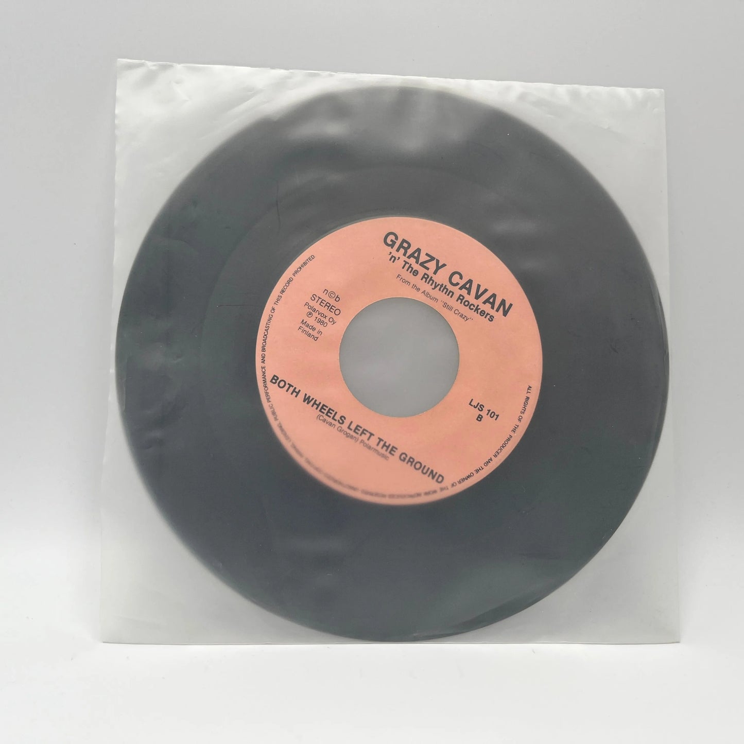 Grazy Cavan 'n' The Rhythm Rockers – Rockabilly Rules Ok/Both Wheels Left The Ground Single