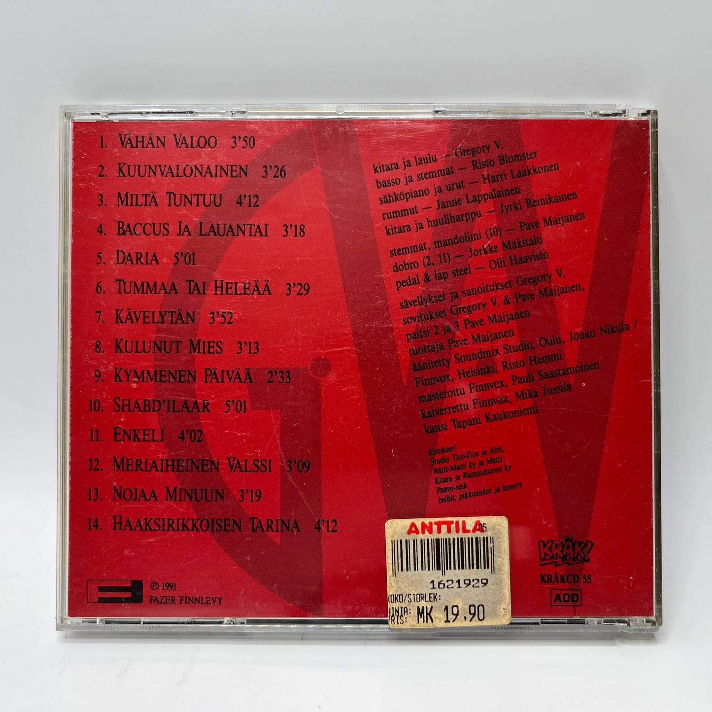 Gregory Ja Vähän Valoo - Vähän Valoo CD