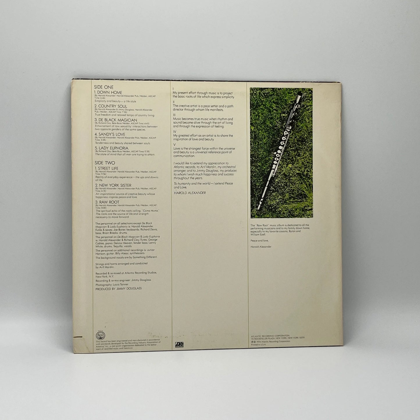 Harold Alexander - Raw Root LP