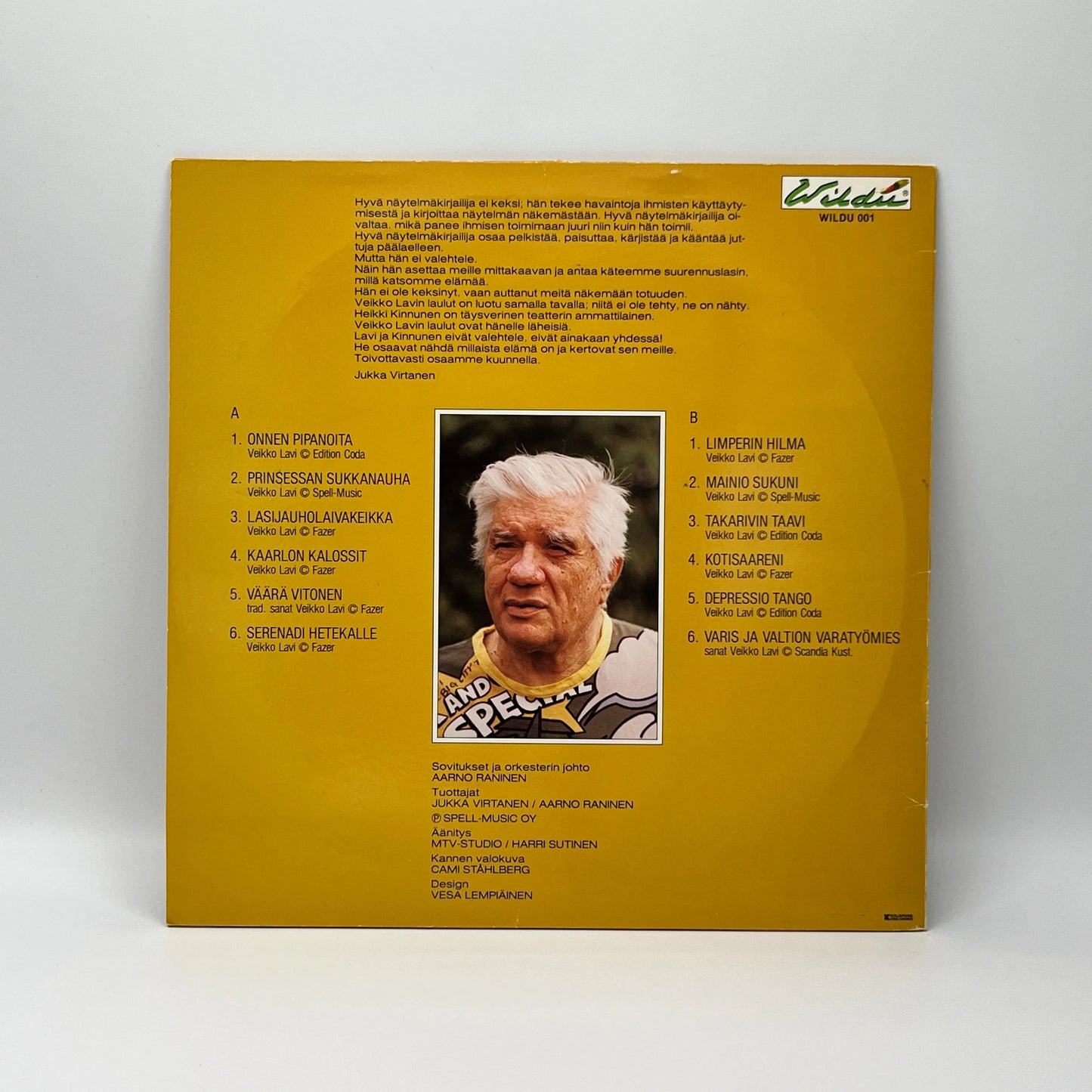 Heikki Kinnunen - Kinnunen Laulaa Lavia - Varis Ja Valtion Varatyömies LP