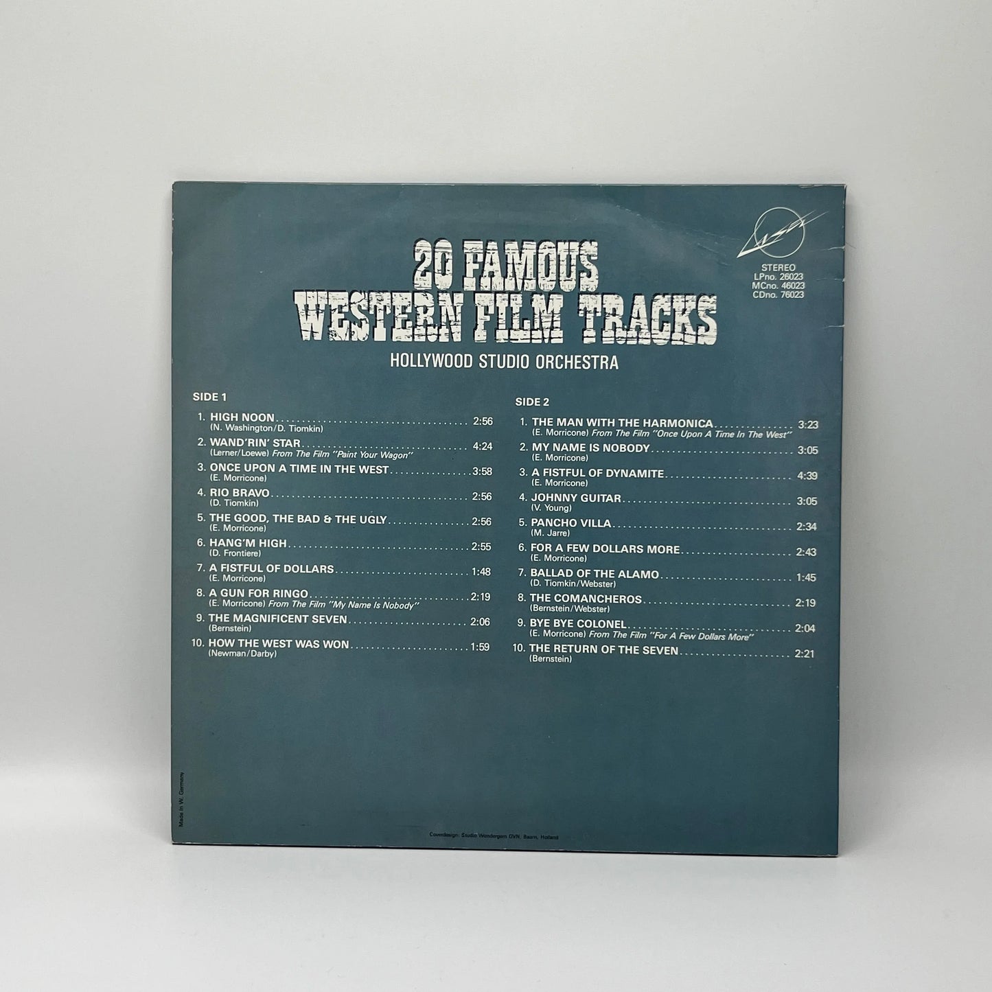 Hollywood Studio Orchestra – 20 Famous Western Film Tracks LP