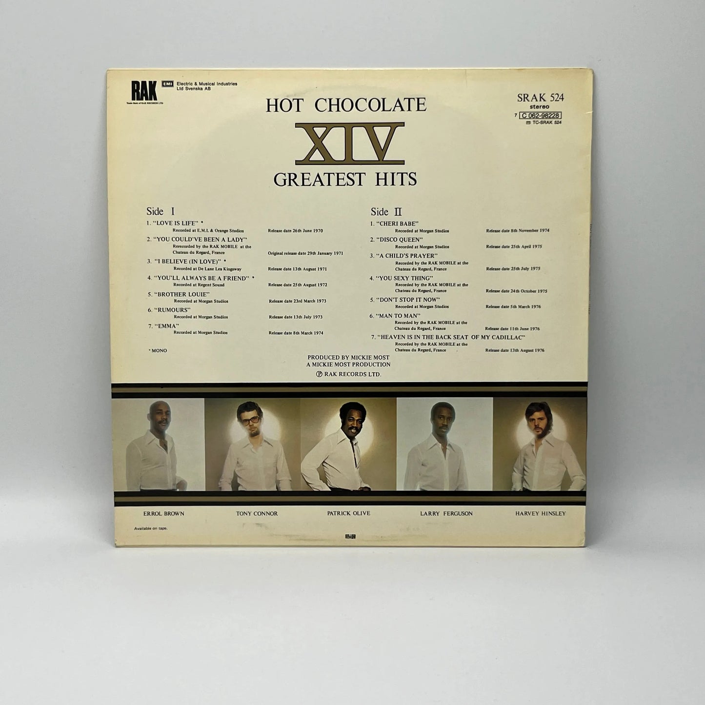 Hot Chocolate - XIV Greatest Hits LP