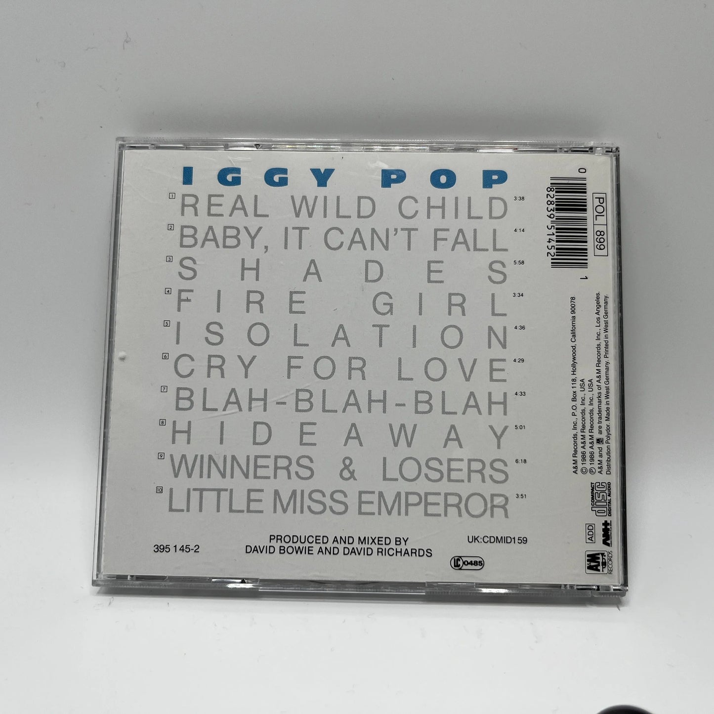 Iggy Pop - Blah-Blah-Blah CD