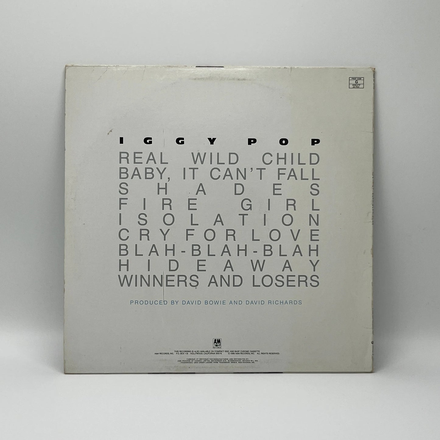 Iggy Pop - Blah-Blah-Blah LP