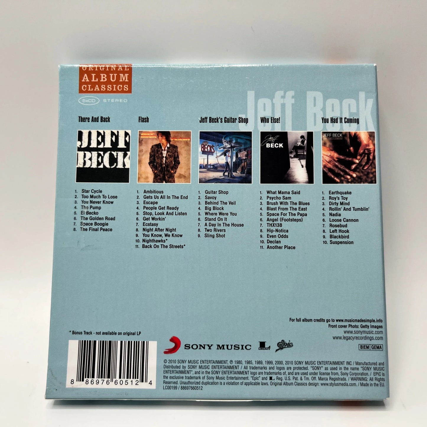 Jeff Beck - Original Album Classics 5CD
