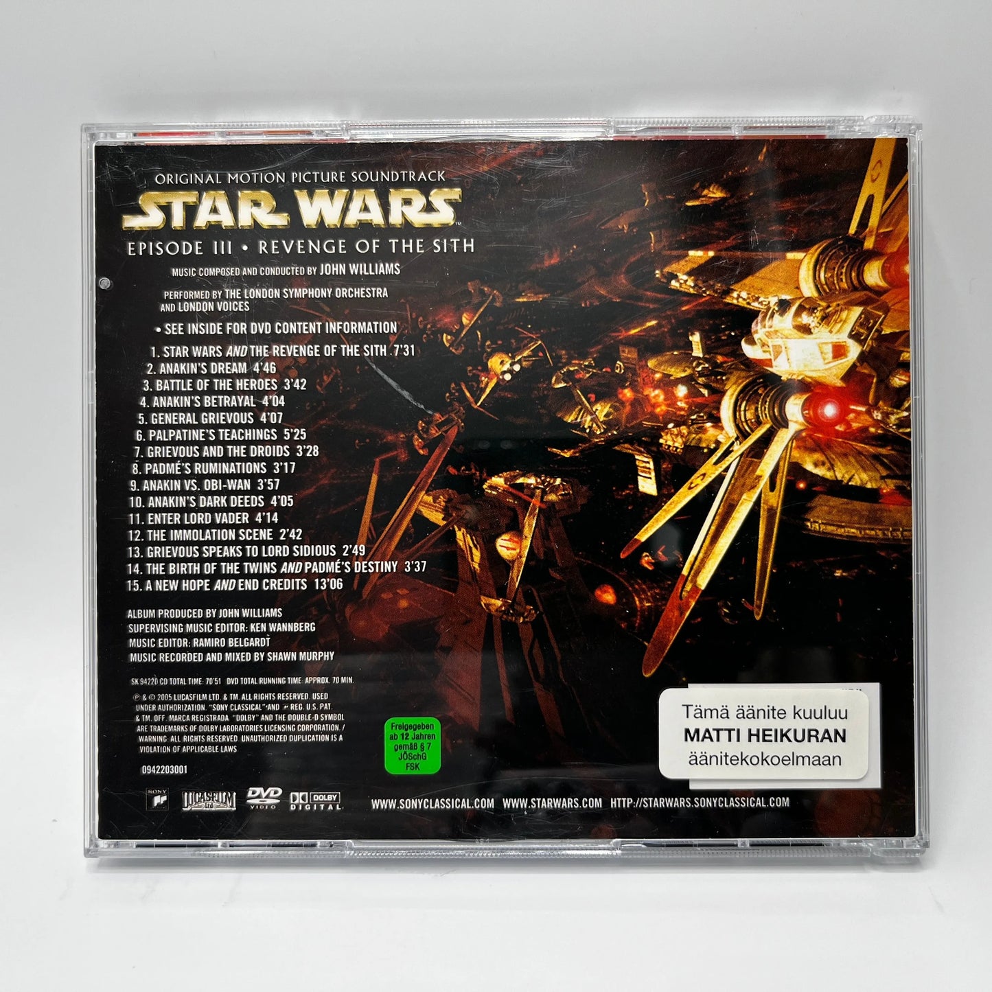 John Williams - Star Wars Episode III Revenge Of The Sith Soundtrack CD