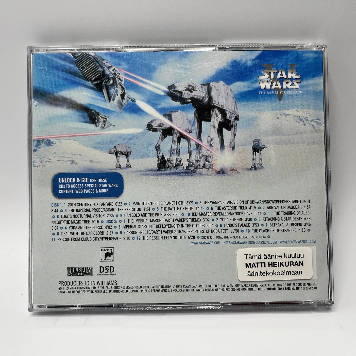 John Williams - Star Wars Episode V The Empire Strikes Back Soundtrack 2CD
