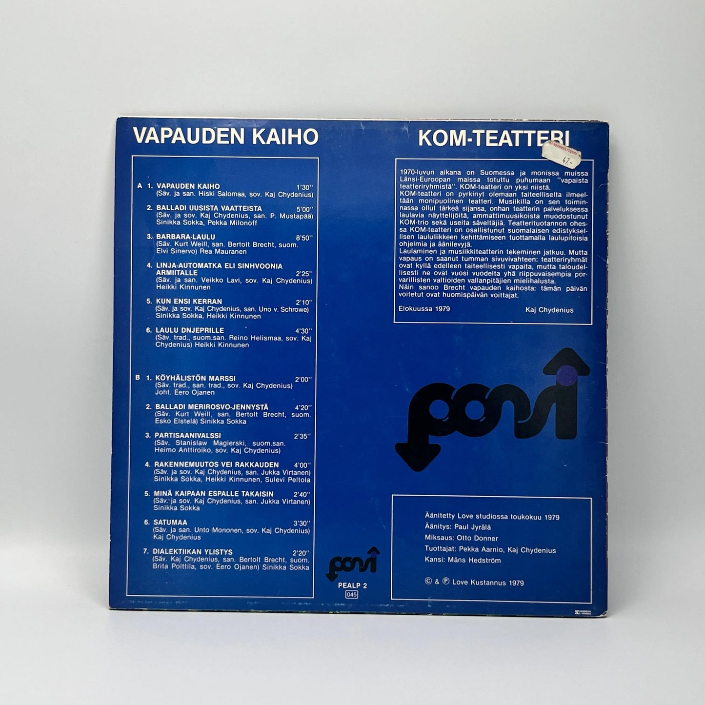 KOM Teatteri - Vapauden Kaiho LP