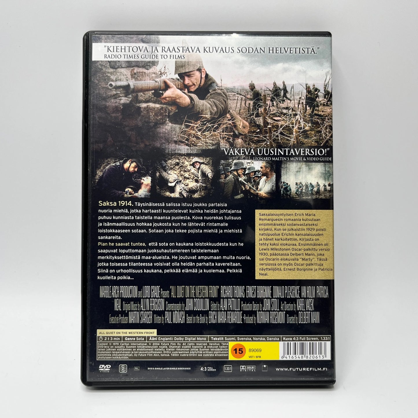 Länsirintamalta Ei Mitään Uutta (DVD)