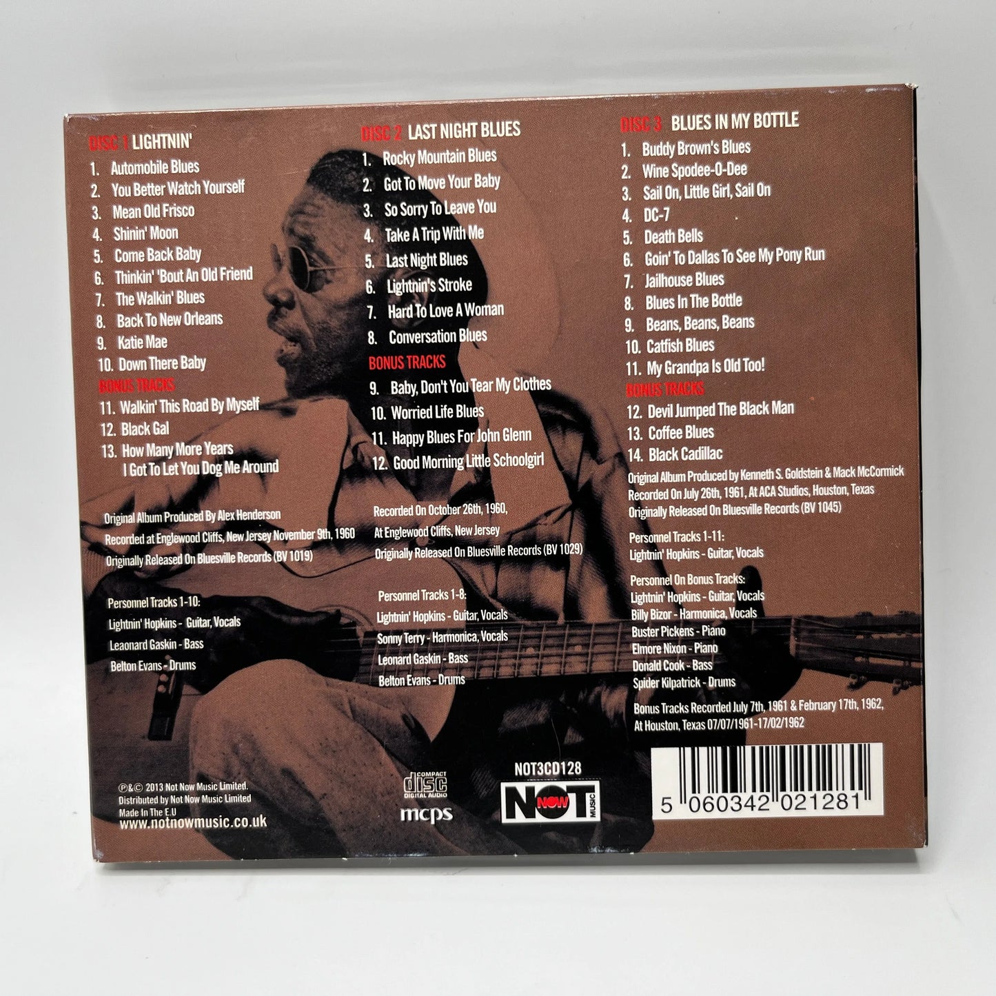 Lightnin' Hopkins - The Bluesville Story 1960-1962 3CD