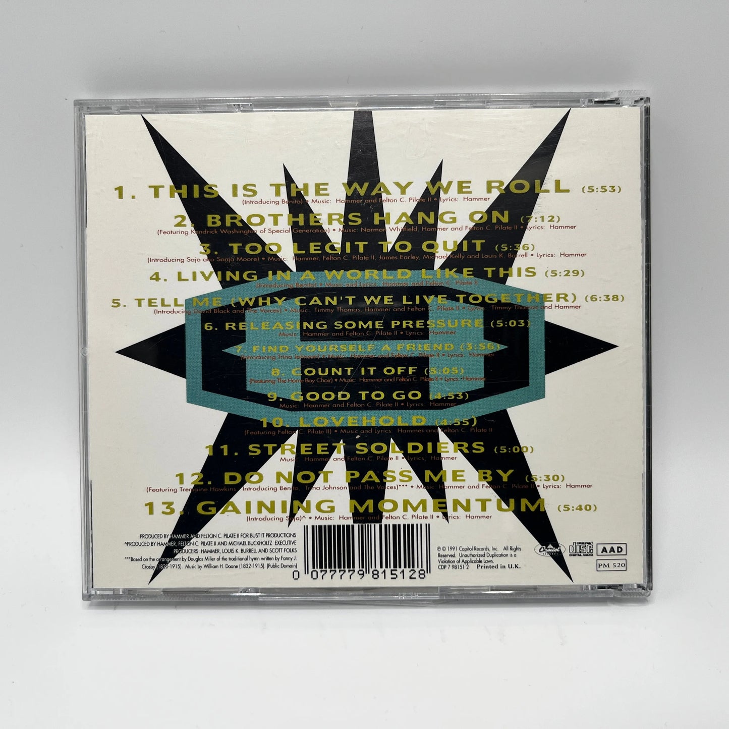 MC Hammer - Too Legit To Quit CD