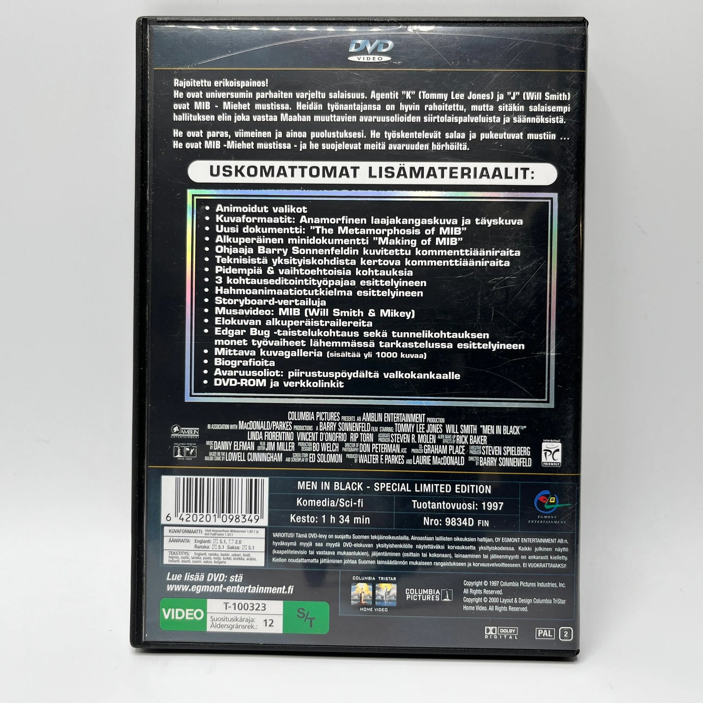 M.I.B - Miehet Mustissa (DVD)