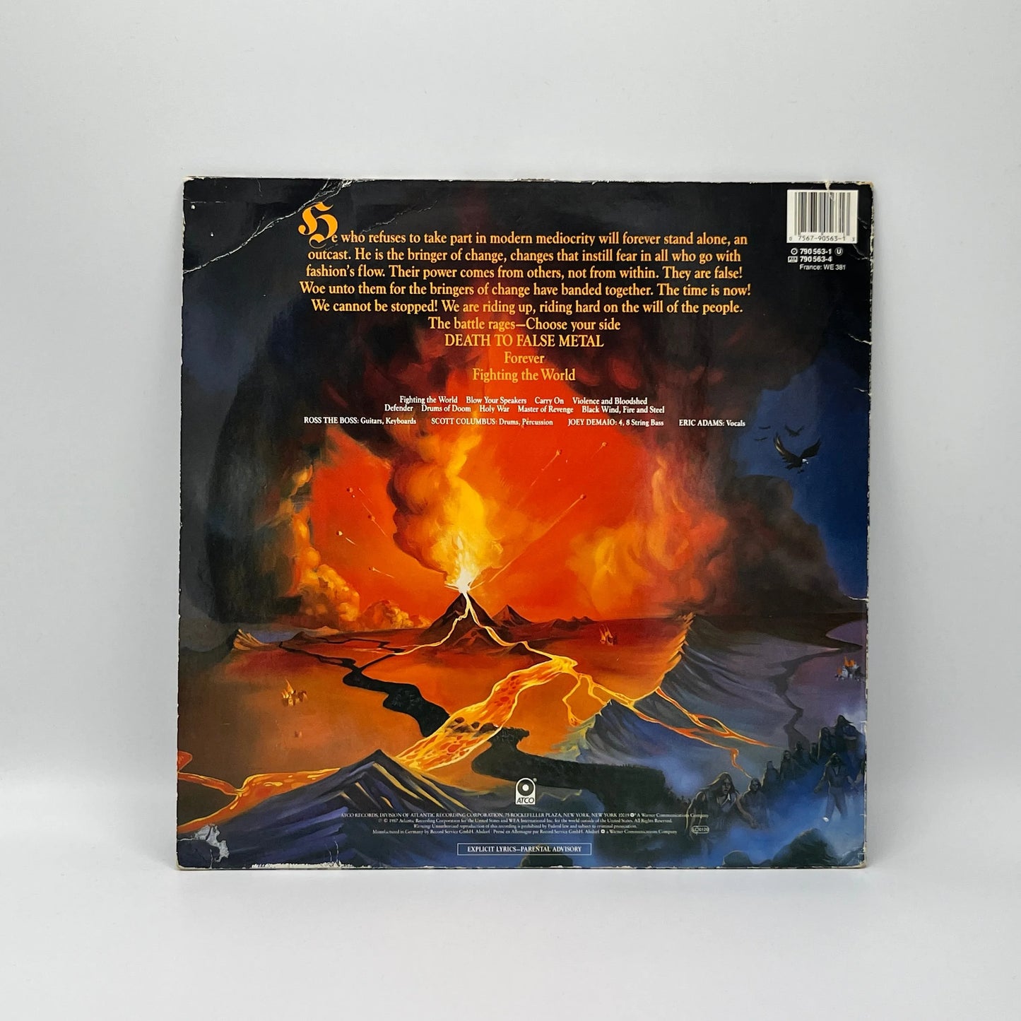 Manowar - Fighting The World LP