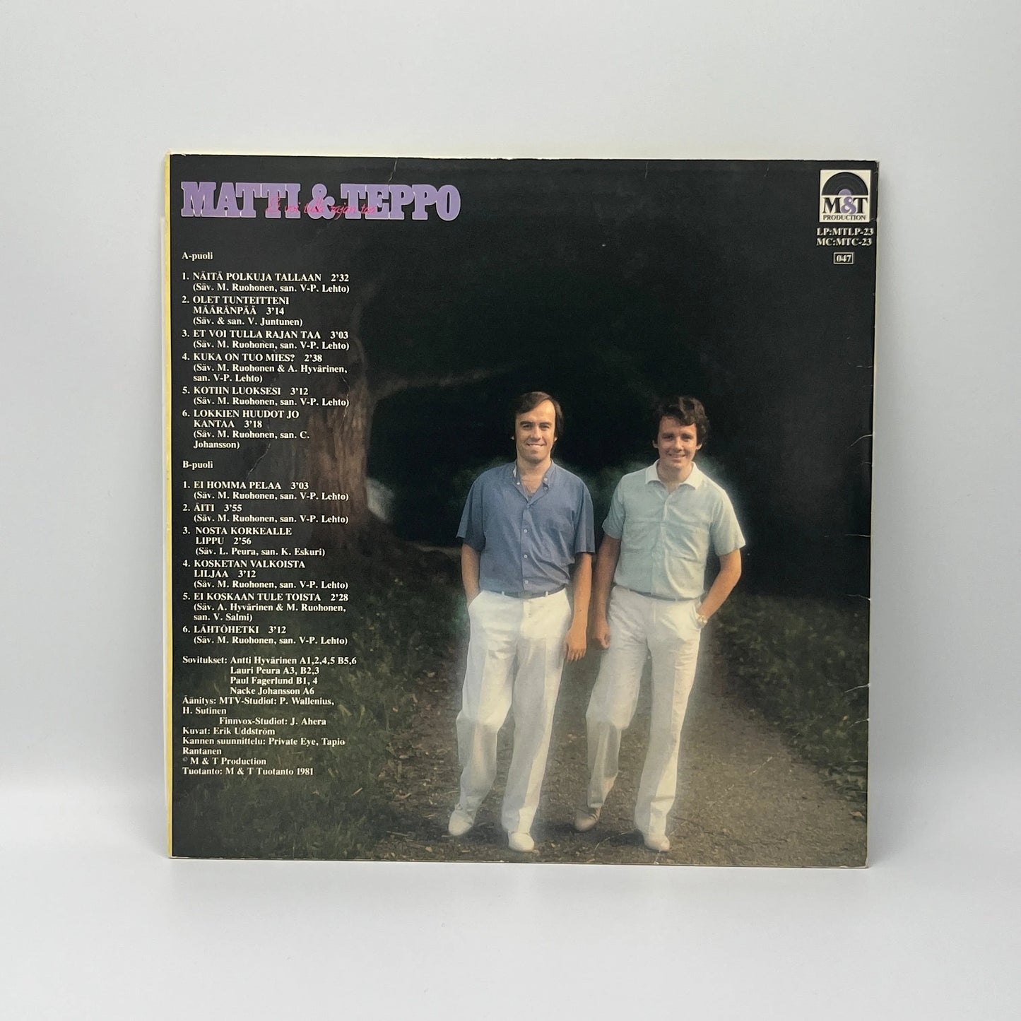 Matti & Teppo - Et Voi Tulla Rajan Taa LP