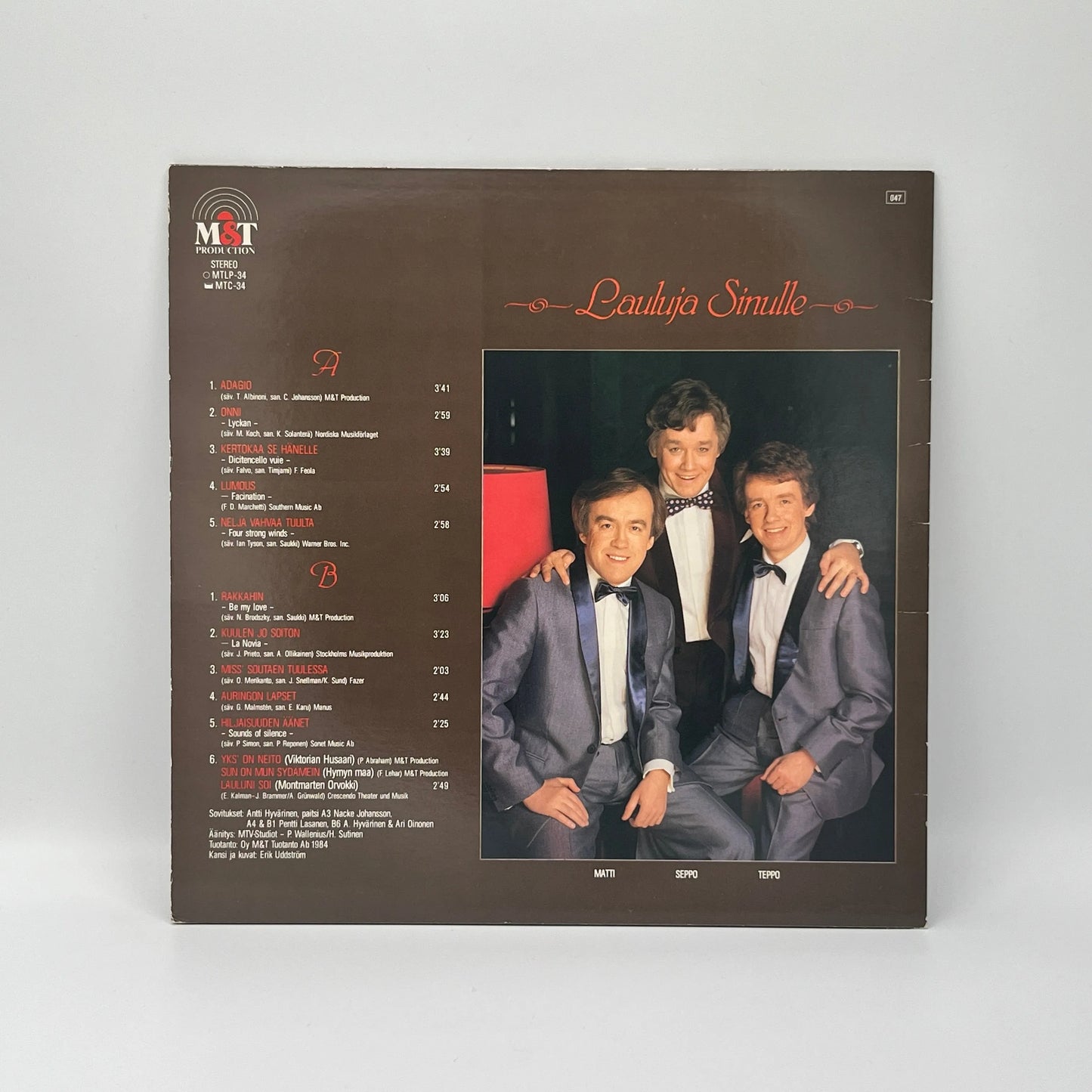 Matti & Teppo Ja Seppo Ruohonen - Lauluja Sinulle LP