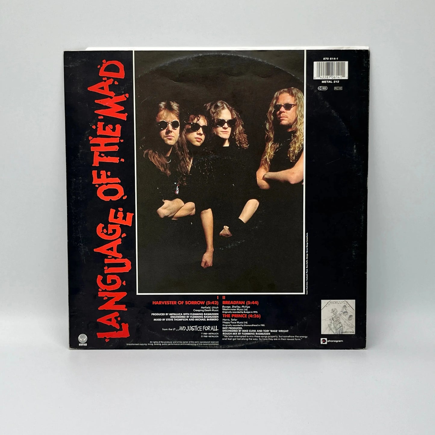 Metallica - Harvester Of Sorrow Maxi-Single