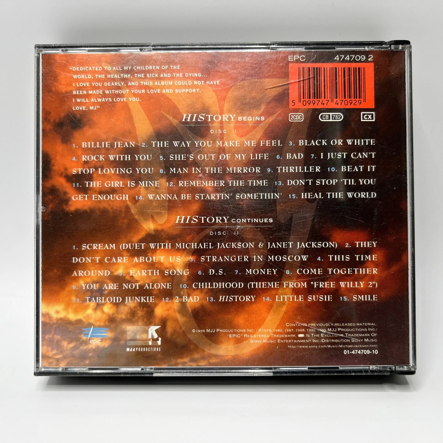 Michael Jackson - HIStory, Past, Present And Future - Book I 2CD