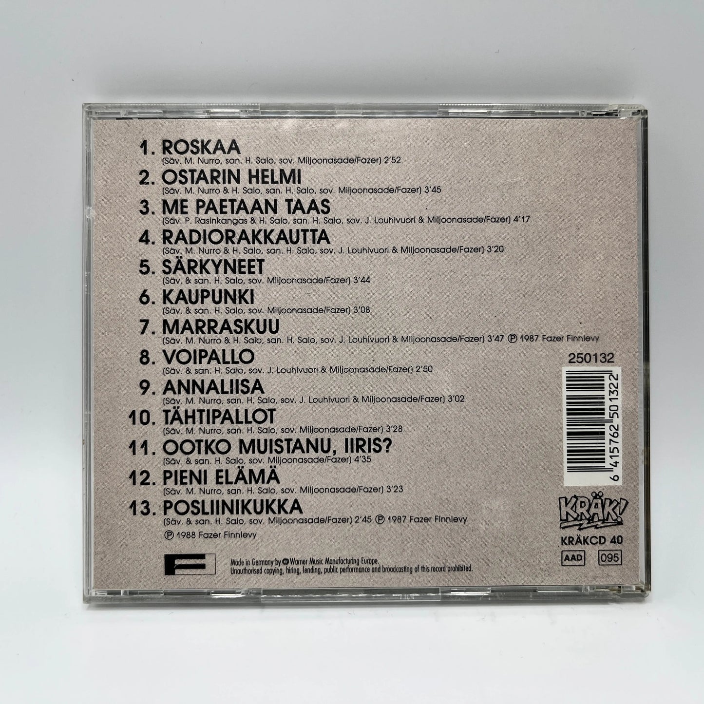 Miljoonasade - Laukauksia Viulukotelossa CD