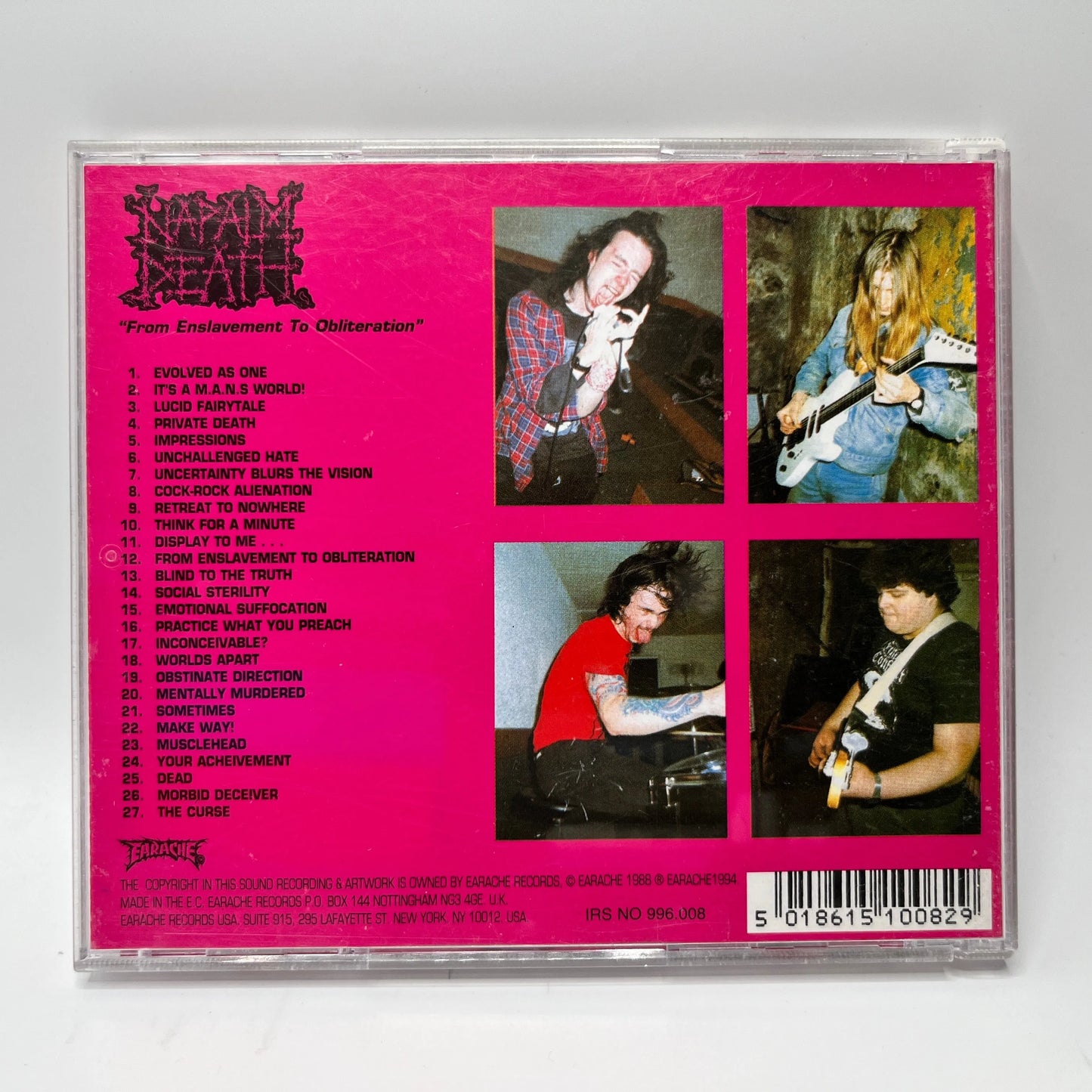 Napalm Death – From Enslavement To Obliteration CD