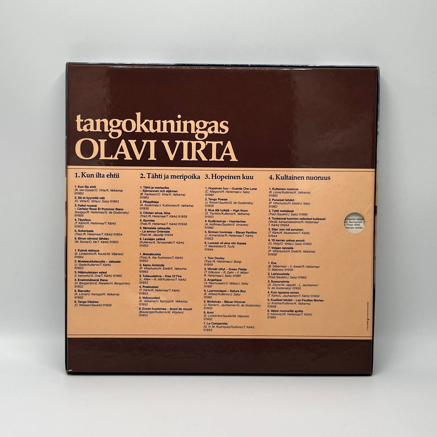 Olavi Virta – Tangokuningas Olavi Virta 4LP Box