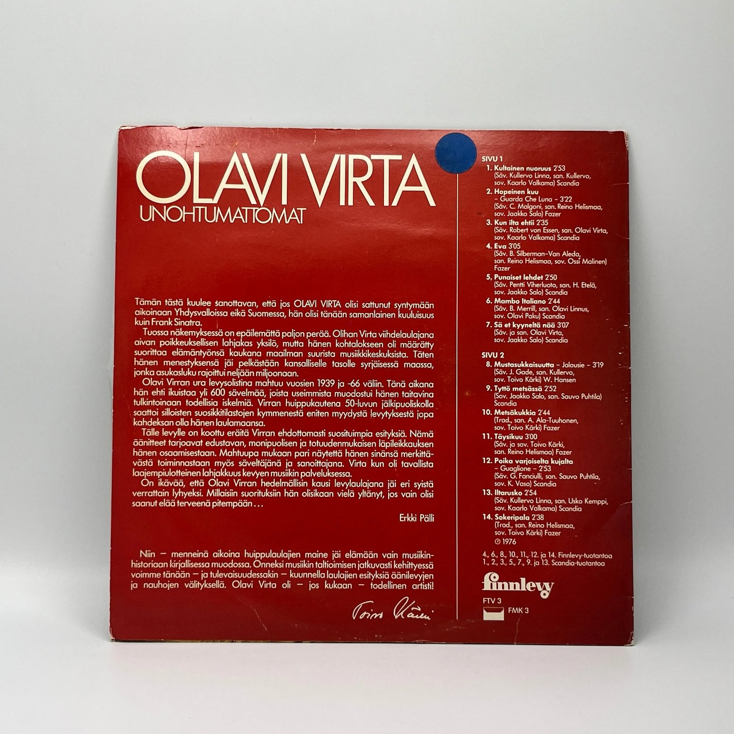 Olavi Virta - Unohtumattomat LP