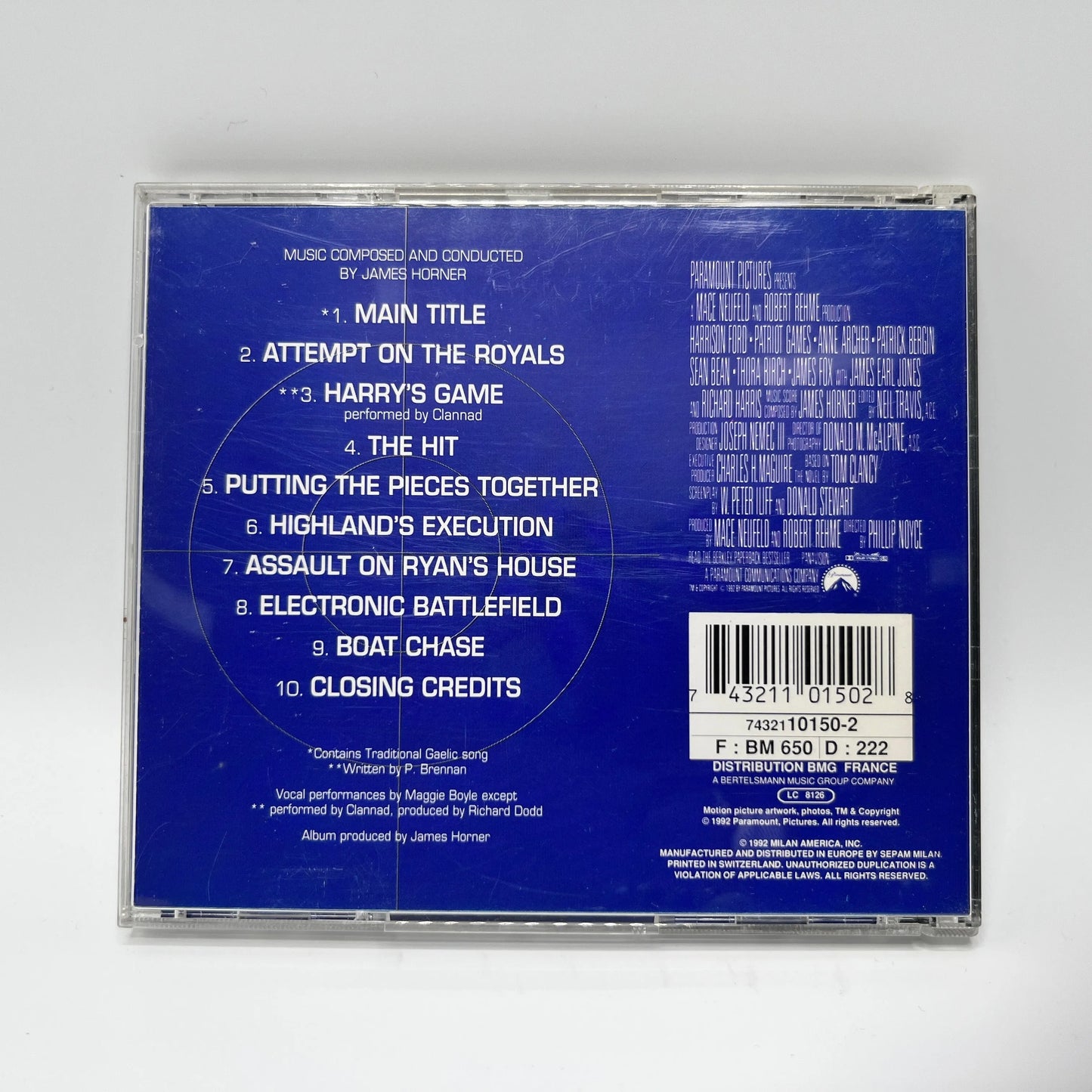 Patriot Games - Music From The Motion Picture CD