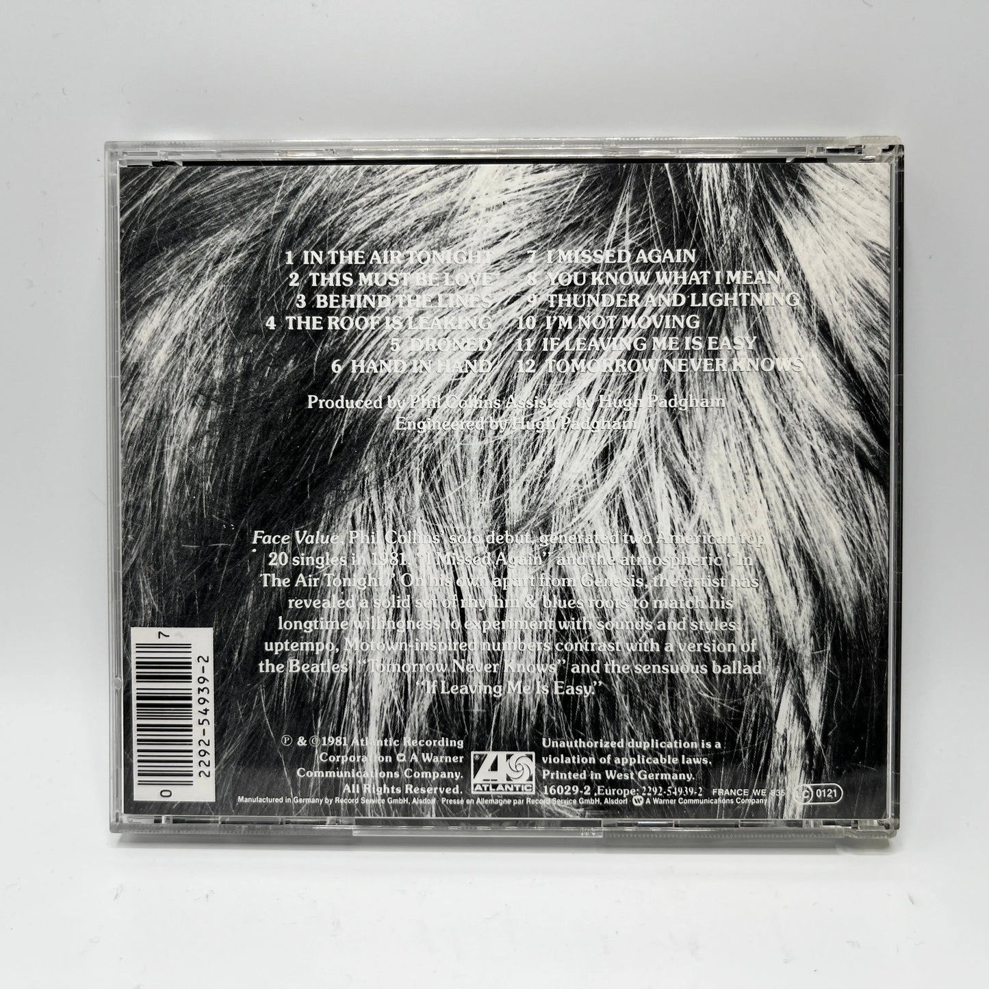 Phil Collins - Face Value CD
