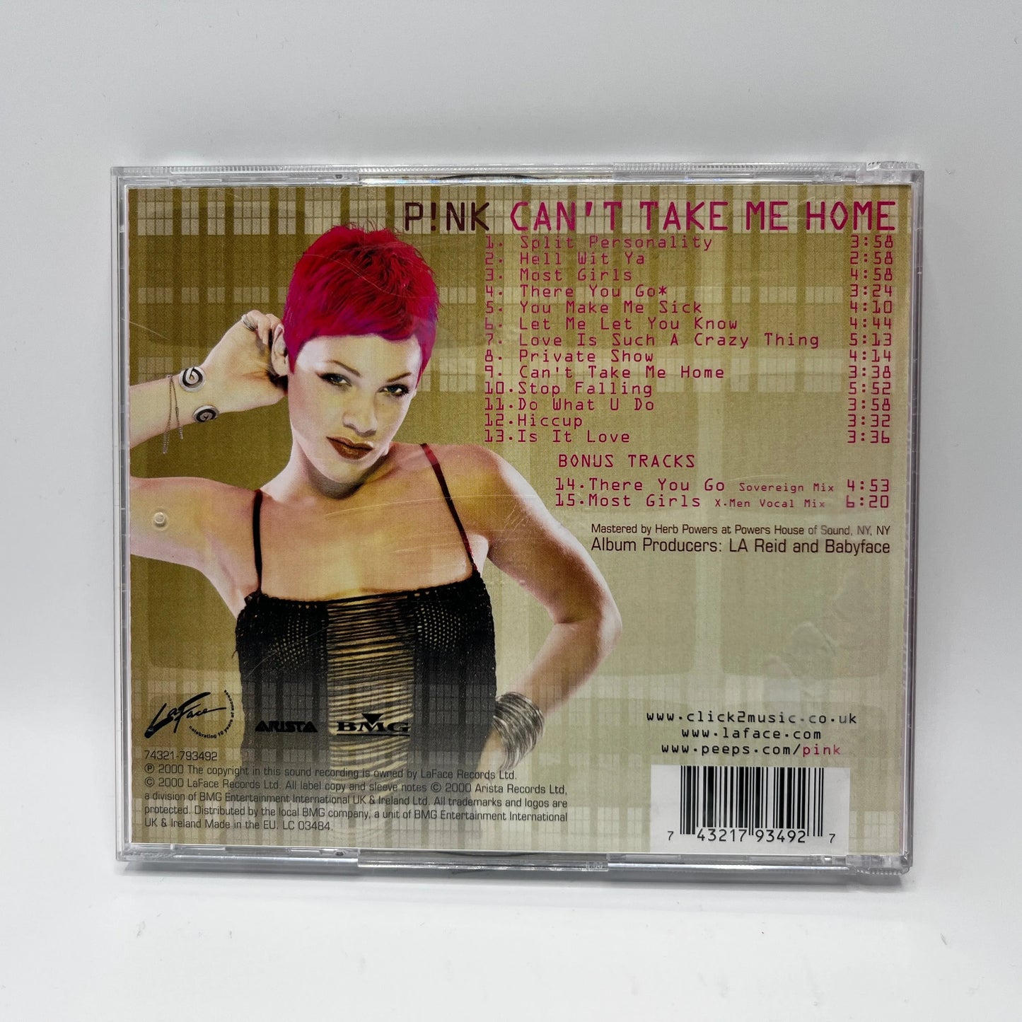 Pink - Can't Take Me Home CD