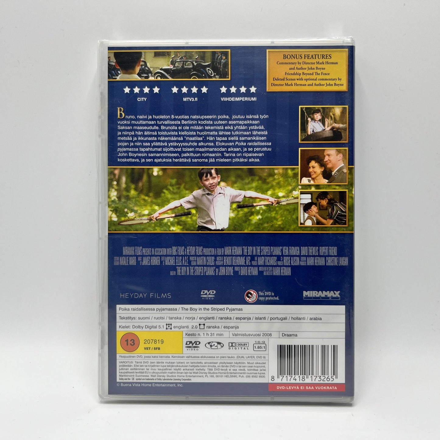 Poika Raidallisessa Pyjamassa (DVD)