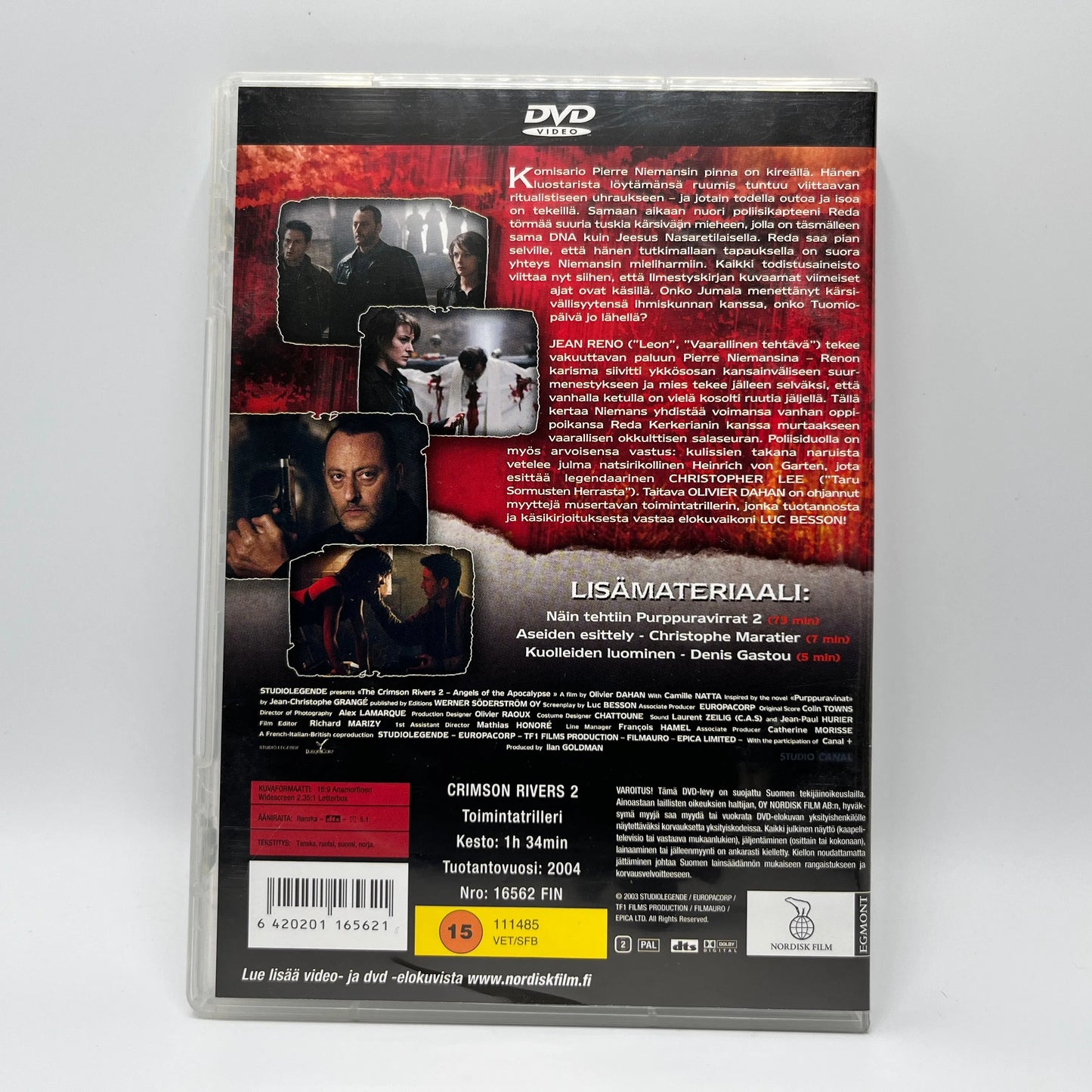 Purppuravirrat 2 - Ilmestyskirjan Enkelit (DVD)