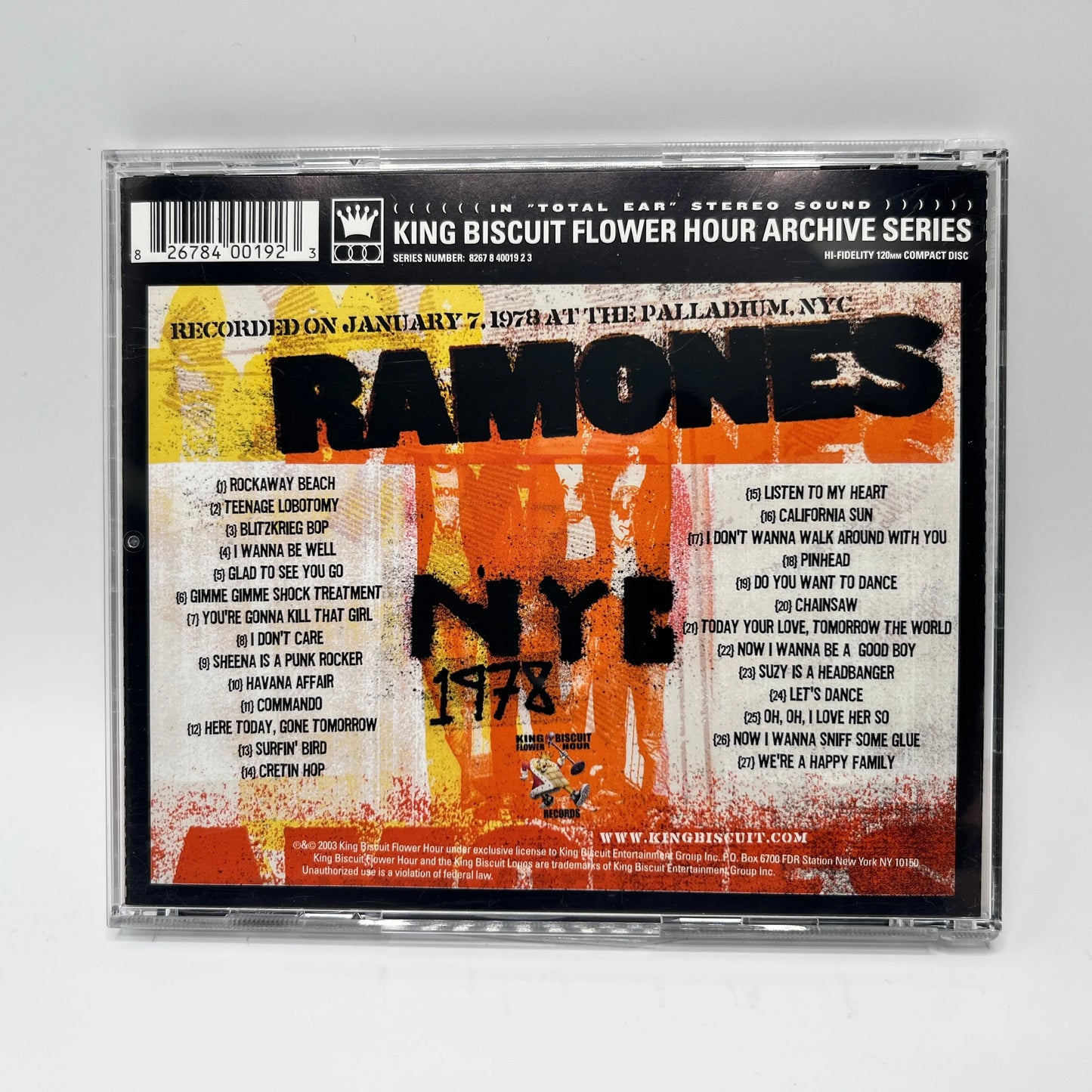 Ramones - NYC 1978 CD