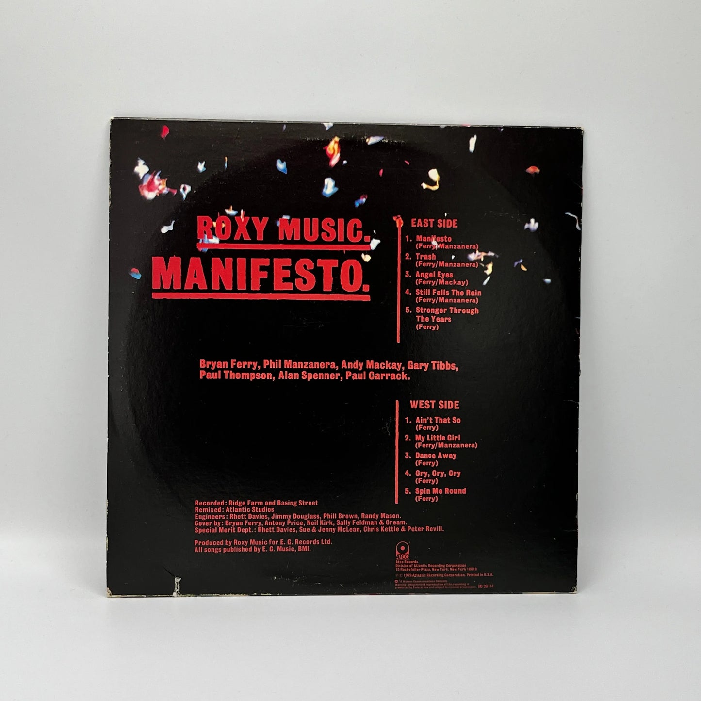 Roxy Music - Manifesto LP