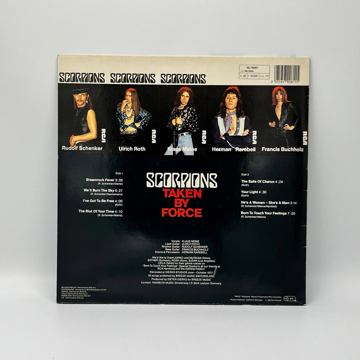 Scorpions - Taken By Force LP