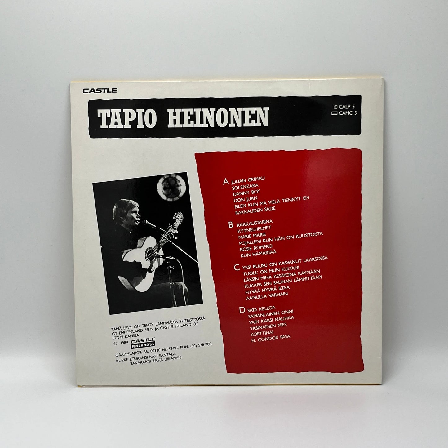 Tapio Heinonen – Laulelmakansio - 24 Toivotuinta LP
