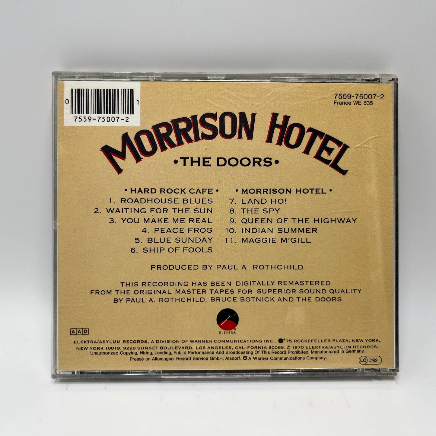 The Doors - Morrison Hotel CD