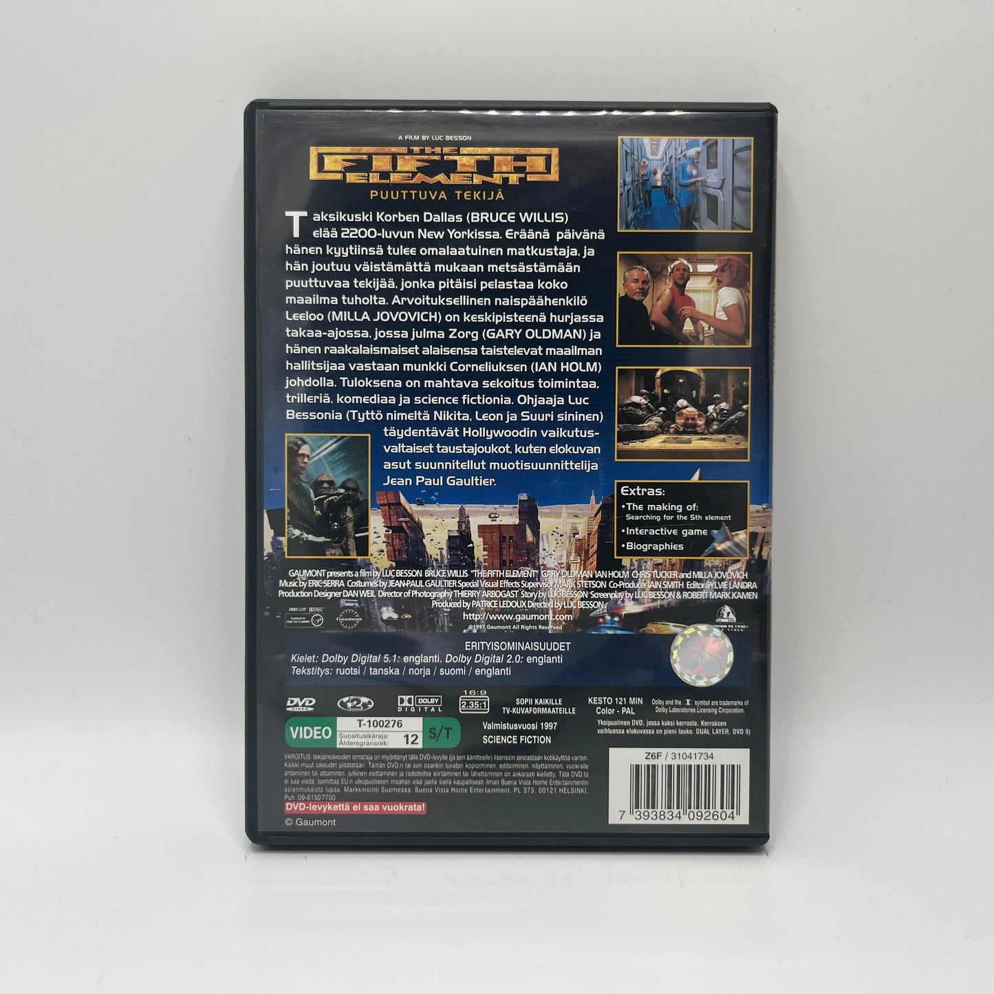 The Fifth Element - Puuttuva Tekijä (DVD)